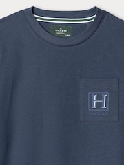 Zils - Hackett klasiskā piegriezuma Harry T-krekls - Attēls 3 no 4