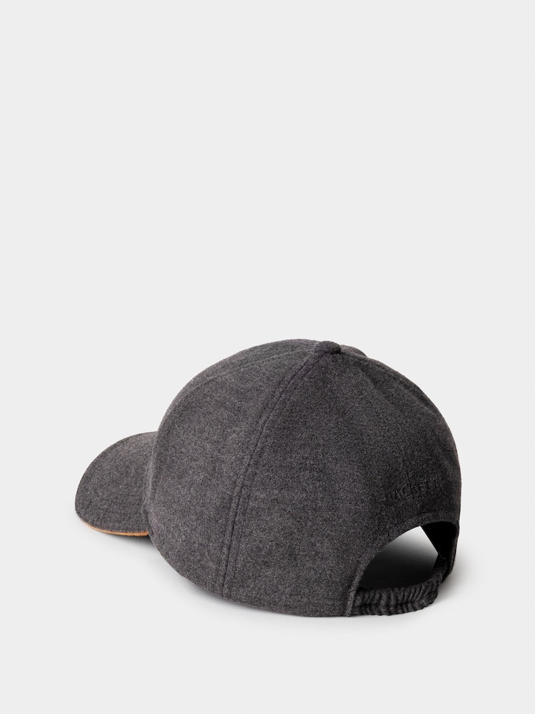 Hackett Grey Flannel Cap - Image 2 of 4 Hackett Grey Flannel Cap - Image 2 of 4