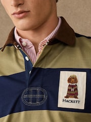Hackett Classic Fit Harry Striped Rugby Shirt - Imagen 2 de 8