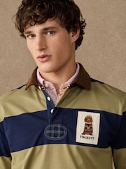 Hackett Classic Fit Harry Striped Rugby Shirt - Imagen 3 de 8