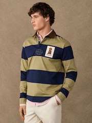 Hackett Classic Fit Harry Striped Rugby Shirt - Imagen 4 de 8