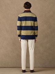 Hackett Classic Fit Harry Striped Rugby Shirt - Imagen 5 de 8