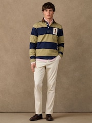 Hackett Classic Fit Harry Striped Rugby Shirt - Imagen 7 de 8