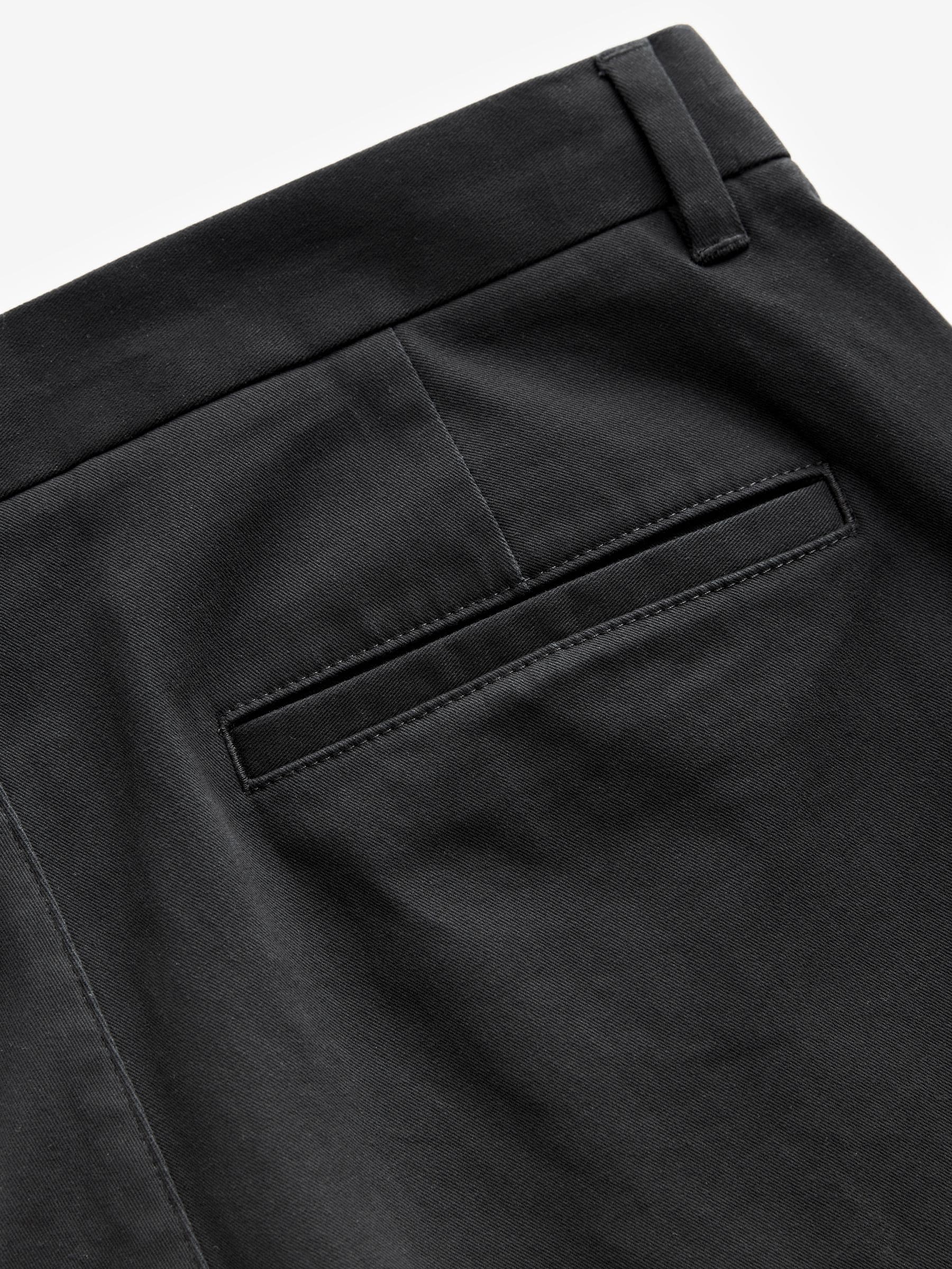 Buy Black Straight Fit Stretch Chinos Trousers from Next USA Buy Black Straight Fit Stretch Chinos Trousers from Next USA