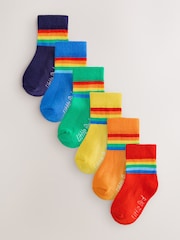 Little Bird by Jools Oliver babysokker i lyse regnbuefarger 6 -pakke - Bilde 1 av 7