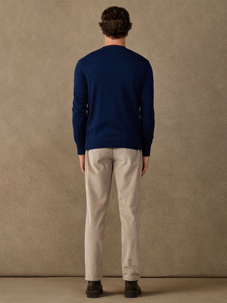 Hackett Cotton Branded Crew Neck Jumper - Imaginea 5 din 5