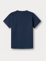 Hackett Blue Classic Fit Logo Chest Pocket T-Shirt - Image 2 of 4