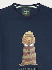 Hackett Blue Classic Fit Logo Chest Pocket T-Shirt - Image 3 of 4