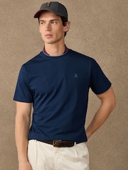 Hackett Blue Classic Fit H Logo T-Shirt - Image 1 of 5