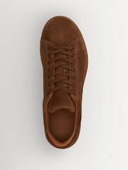 Polo Ralph Lauren Brown Heritage Court II Trainers - Image 3 of 4