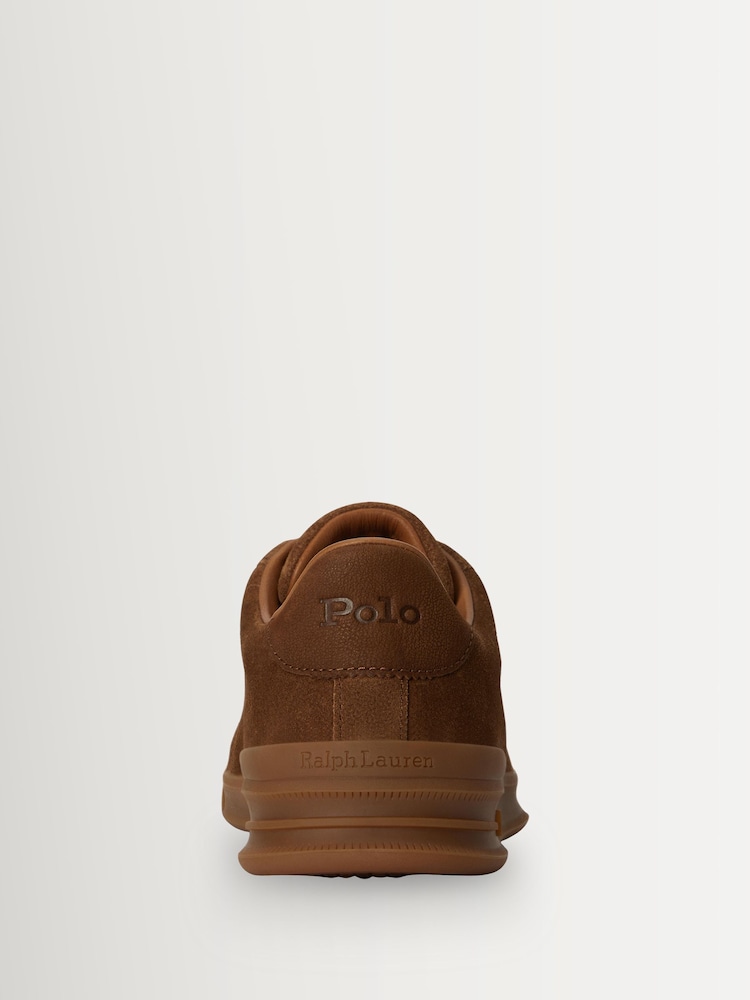 Polo Ralph Lauren Brown Heritage Court II Trainers - Image 4 of 4