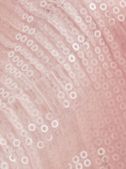 Pale Pink Sleeveless Sequin Tank Top - Image 5 of 5