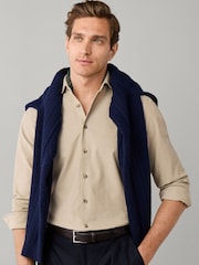 Marrón - Camisa Hackett Sartorial Fit Smart Babycord - Imagen 1 de 6