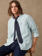 Mint Grønn - Hackett Classic Fit Striped Oxford Shirt - Bilde 2 av 6