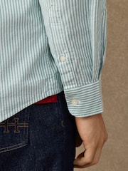 Mint Grønn - Hackett Classic Fit Striped Oxford Shirt - Bilde 6 av 6
