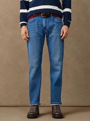 Hackett Blue Classic Fit Vintage Wash Heritage Denim Jeans - Image 2 of 7