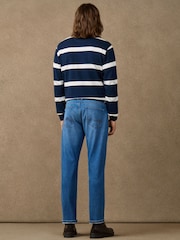 Hackett Blue Classic Fit Vintage Wash Heritage Denim Jeans - Image 4 of 7