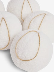 Set of 9 White Borg Christmas Baubles - Image 4 of 4