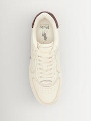 Polo Ralph Lauren White Masters Court Trainers - Image 4 of 5