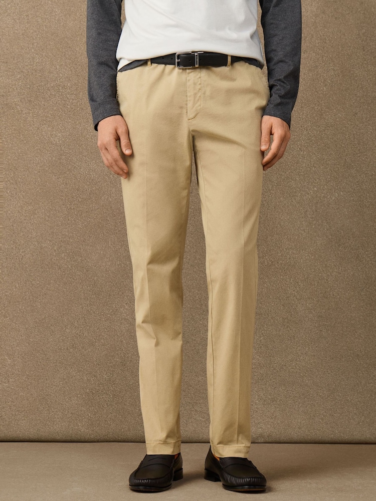 Hackett Brown Slim Fit Kensington Heritage Chinos - Image 2 of 7 Hackett Brown Slim Fit Kensington Heritage Chinos - Image 2 of 7