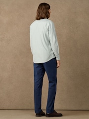 Hackett Green Classic Fit Solid Oxford Shirt - Image 5 of 6