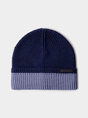 Hackett Blue Merino Wool Beanie Hat - Image 1 of 4