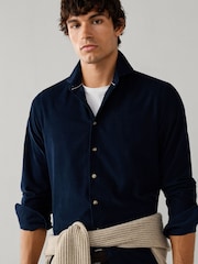 Azul - Camisa Hackett Sartorial Fit Smart Babycord - Imagen 1 de 6
