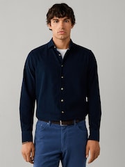 Azul - Camisa Hackett Sartorial Fit Smart Babycord - Imagen 3 de 6