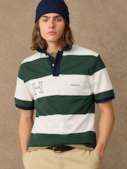 Hackett Green Classic Fit Short Sleeve Striped Polo Shirt - Image 1 of 5