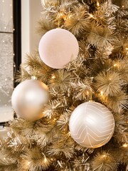 Set of 3 Champagne XL Baubles - Image 1 of 5