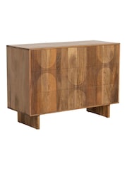 Barker and Stonehouse Natural Mango Wood Zuberi 6 Drawer Chest - Image 4 of 11