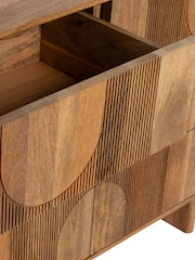 Barker and Stonehouse Natural Mango Wood Zuberi 6 Drawer Chest - Image 9 of 11