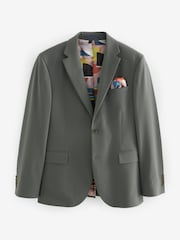 Green Slim Fit Motionflex Stretch Suit Jacket - Image 6 of 11
