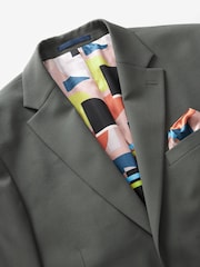 Green Slim Fit Motionflex Stretch Suit Jacket - Image 8 of 11