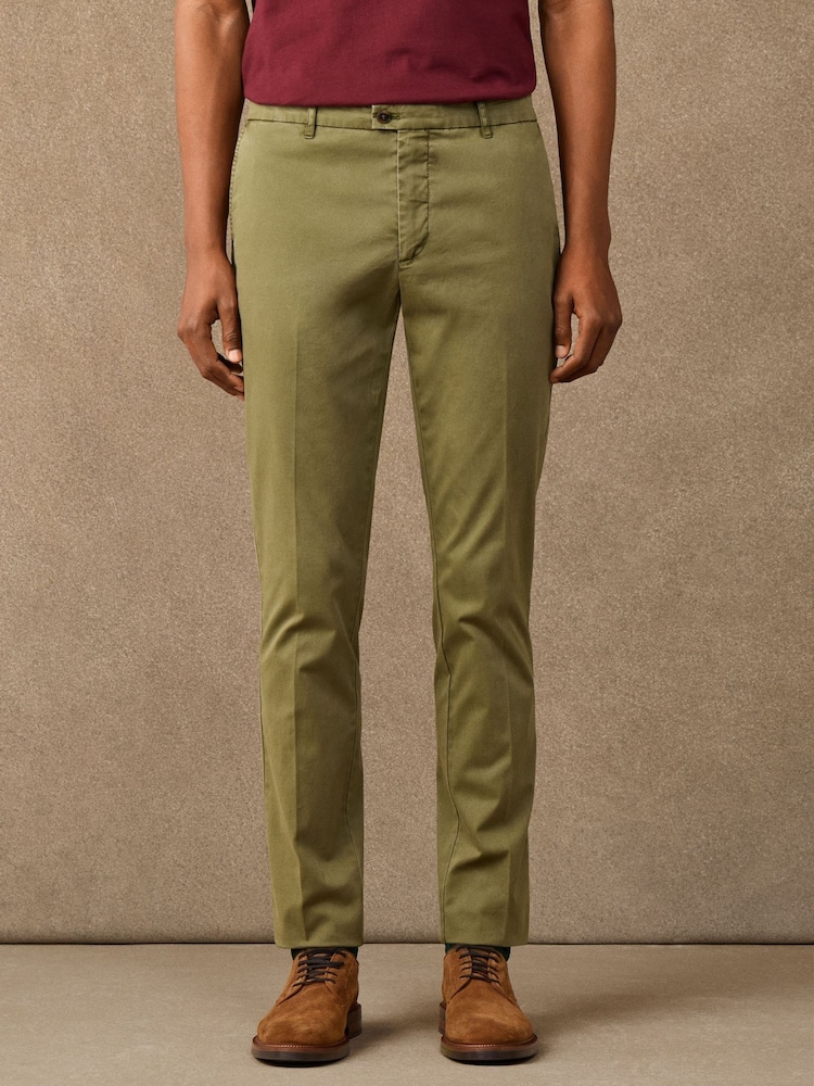 Hackett Green Slim Fit Kensington Heritage Chinos - Image 2 of 9