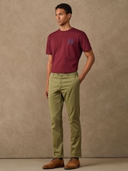 Hackett Green Slim Fit Kensington Heritage Chinos - Image 7 of 9