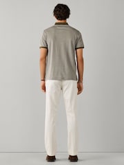 Zielony - Hackett Classic Fit Short Sleeve Oxford Polo Shirt - Obraz 2 z 6