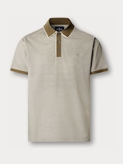 Zielony - Hackett Classic Fit Short Sleeve Oxford Polo Shirt - Obraz 5 z 6