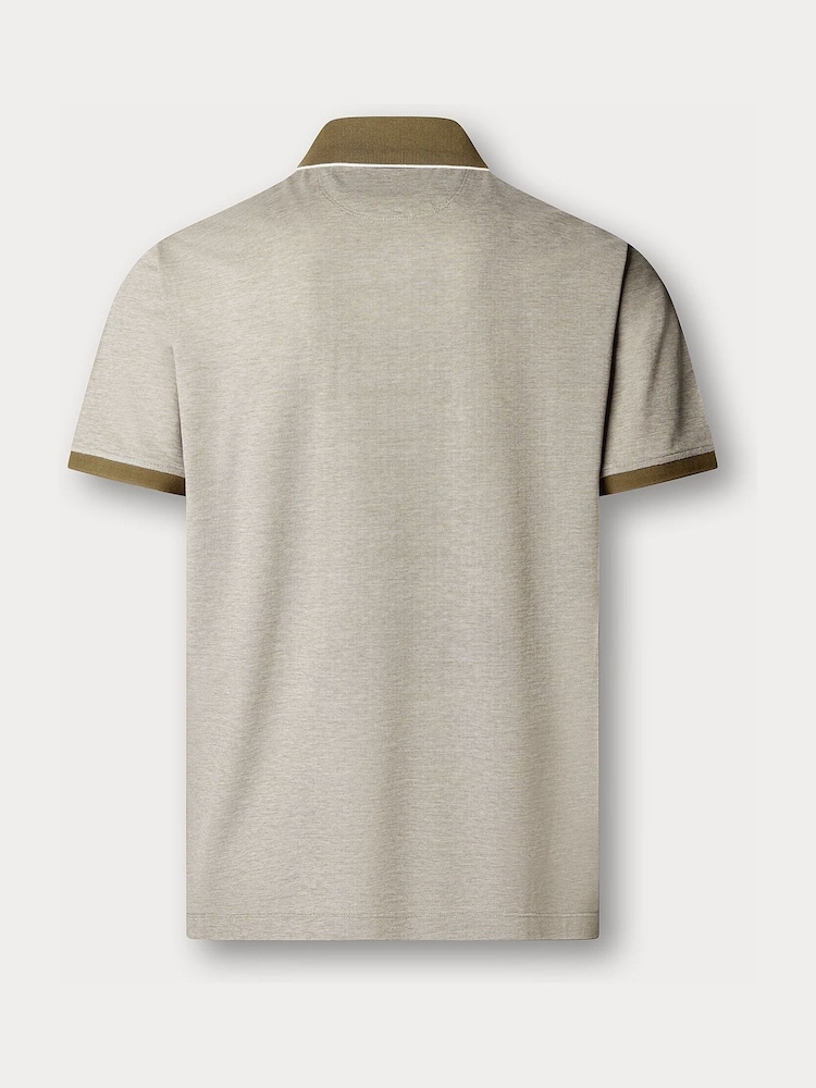 Zielony - Hackett Classic Fit Short Sleeve Oxford Polo Shirt - Obraz 6 z 6 Zielony - Hackett Classic Fit Short Sleeve Oxford Polo Shirt - Obraz 6 z 6