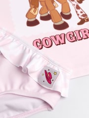 Vanilla Underground Pink Disney Toy Story Jessie And Bulleyes Piece Swim Set - Image 3 of 7