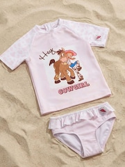 Vanilla Underground Pink Disney Toy Story Jessie And Bulleyes Piece Swim Set - Image 4 of 7
