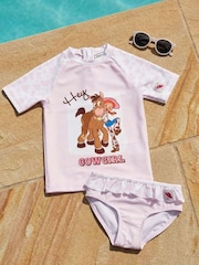 Vanilla Underground Pink Disney Toy Story Jessie And Bulleyes Piece Swim Set - Image 5 of 7