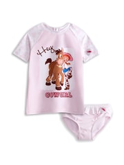 Vanilla Underground Pink Disney Toy Story Jessie And Bulleyes Piece Swim Set - Image 6 of 7