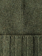 Hackett Green Pure Cashmere Beanie Hat - Image 4 of 4