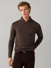 Suéter de cuello chal de lana merino y cachemir de Hackett - Imagen 3 de 7