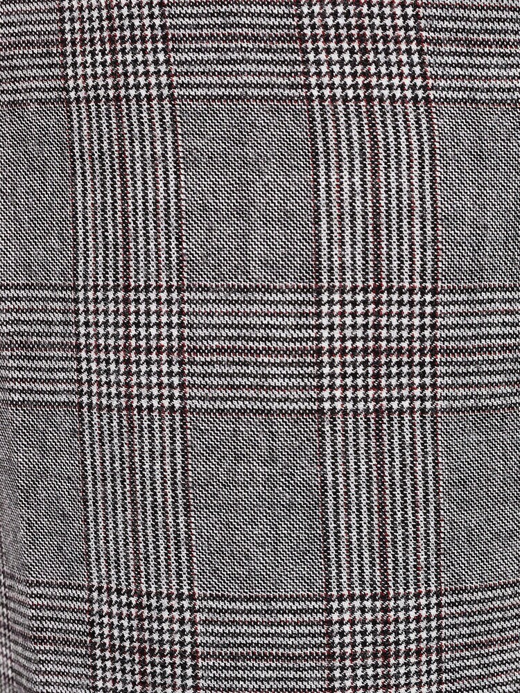 Joules Grey/Rust Check Slim Fit Wool Suit: Trousers - Image 8 of 8