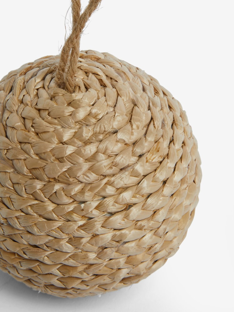 Natural Woven Christmas Bauble - Image 4 of 4