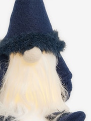 Navy Blue Christmas Gonk Light Up Bauble - Image 4 of 4