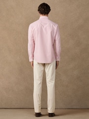 Rosa - Hackett Classic Fit Striped Oxford Shirt - Bilde 3 av 5