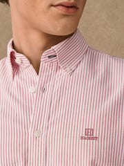 Rosa - Hackett Classic Fit Striped Oxford Shirt - Bilde 4 av 5